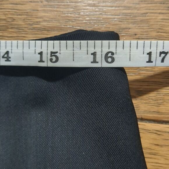 AGNONA Italy High Waist Black flare Leg Wool Silk Trousers Pants  size 30 - Picture 4 of 12